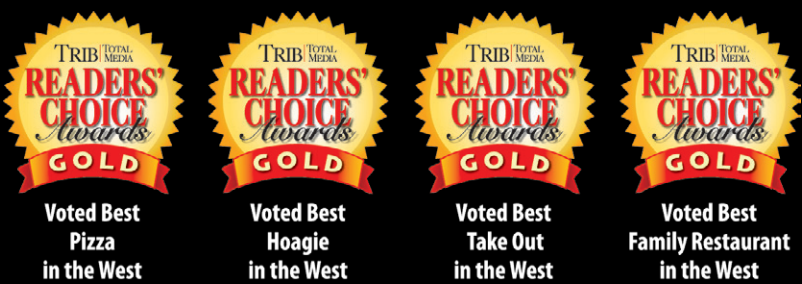 Voted BEST Pizza, Hoagie, Take Out and Family Restaurant in the West! 